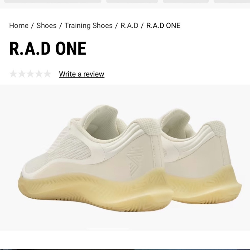 R.A.D Global Triple White Size 5.5 (women’s 7) NWT